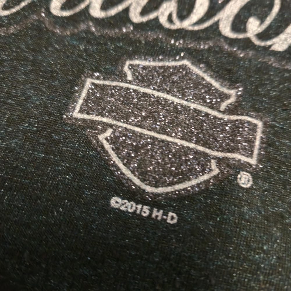 Harley-Davidson Charcoal 3/4 Sleeve Tee Medium 2015 - Picture 5 of 7